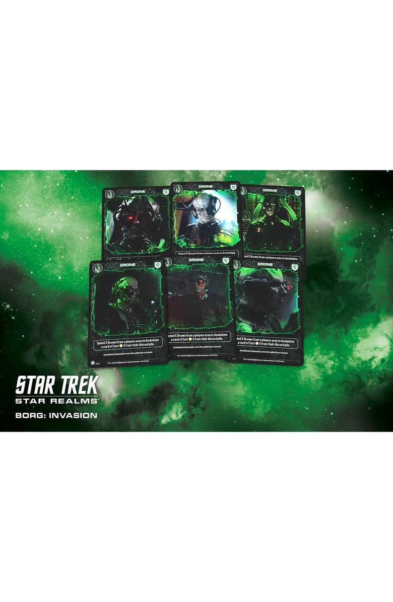 UVS Games Star Trek Star Realms, Borg Invasion, Expansion Deck Building Card Game 14+, Alternate, color, 
