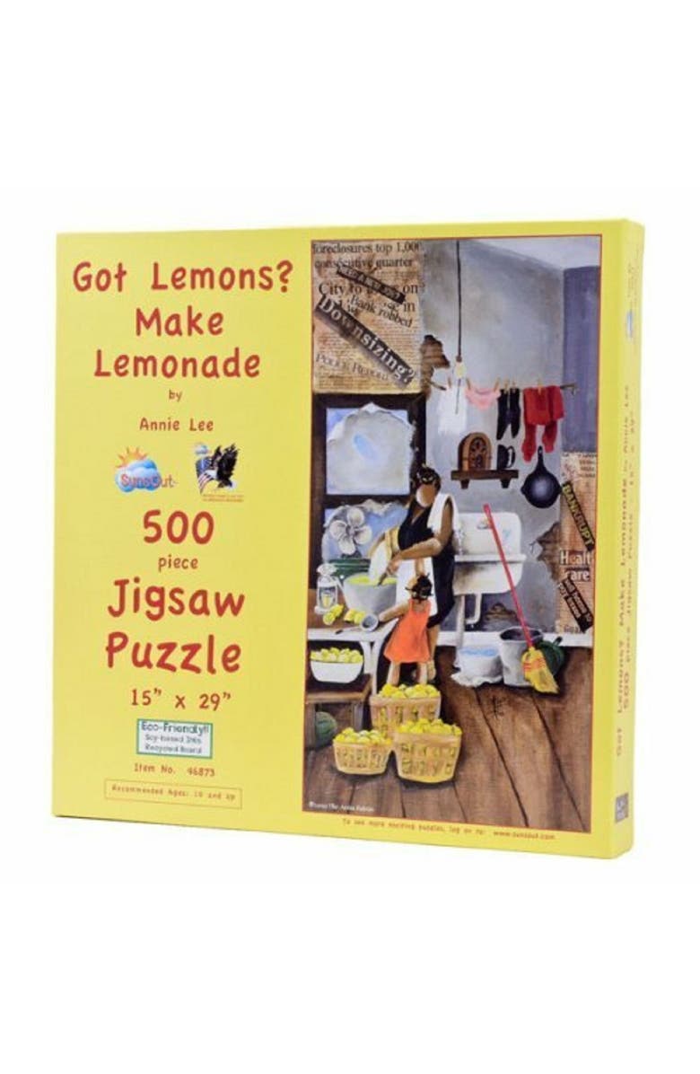 Sunsout Got Lemons Make Lemonade 500 piece Jigsaw Puzzle for Adults, Main, color, Multicolor