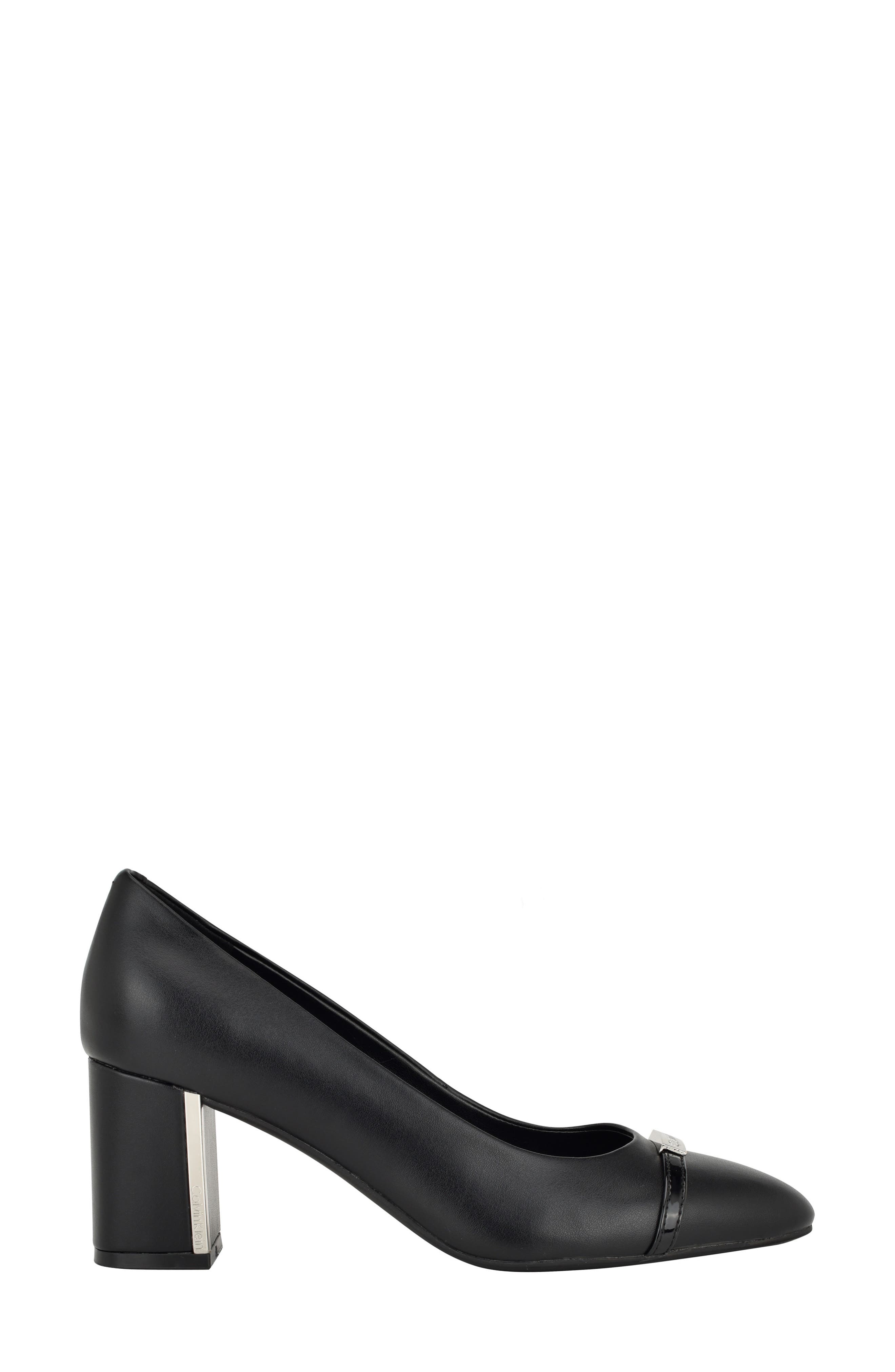Calvin Klein Unesta Pointed Toe Pump, Alternate, color, Black