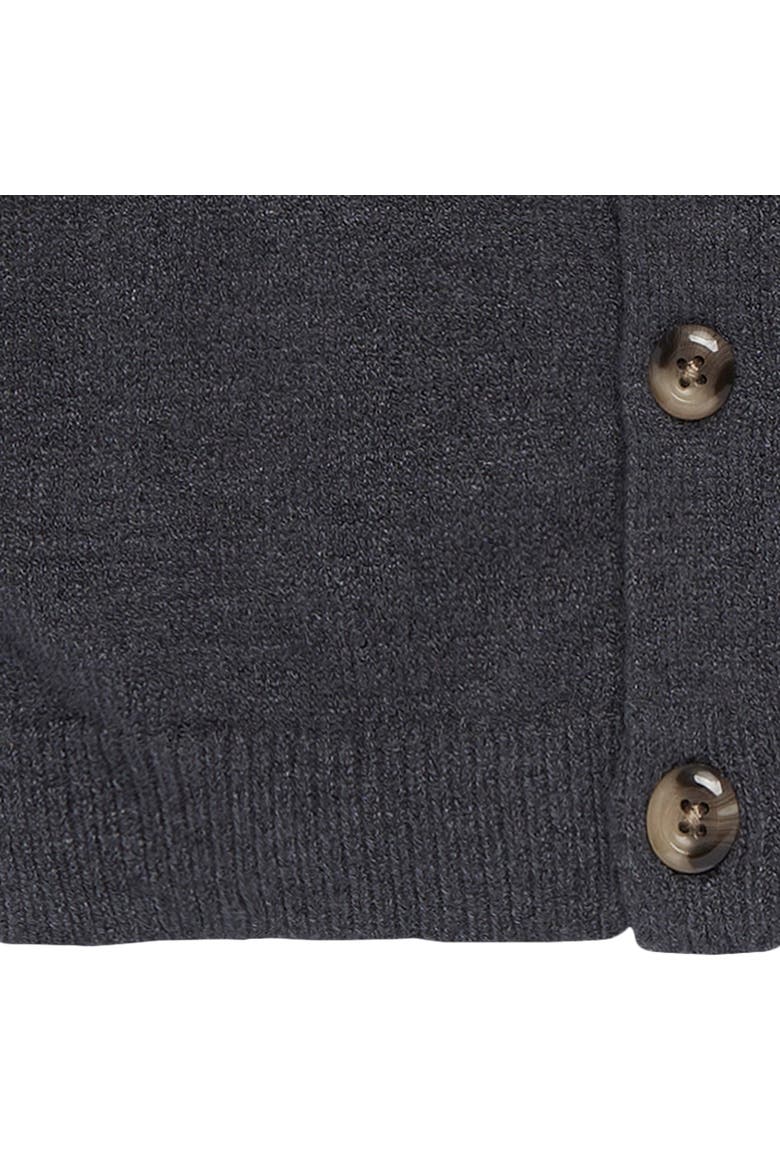 Fair Isle Cardigan Sweater, Alternate, color, Dark Grey