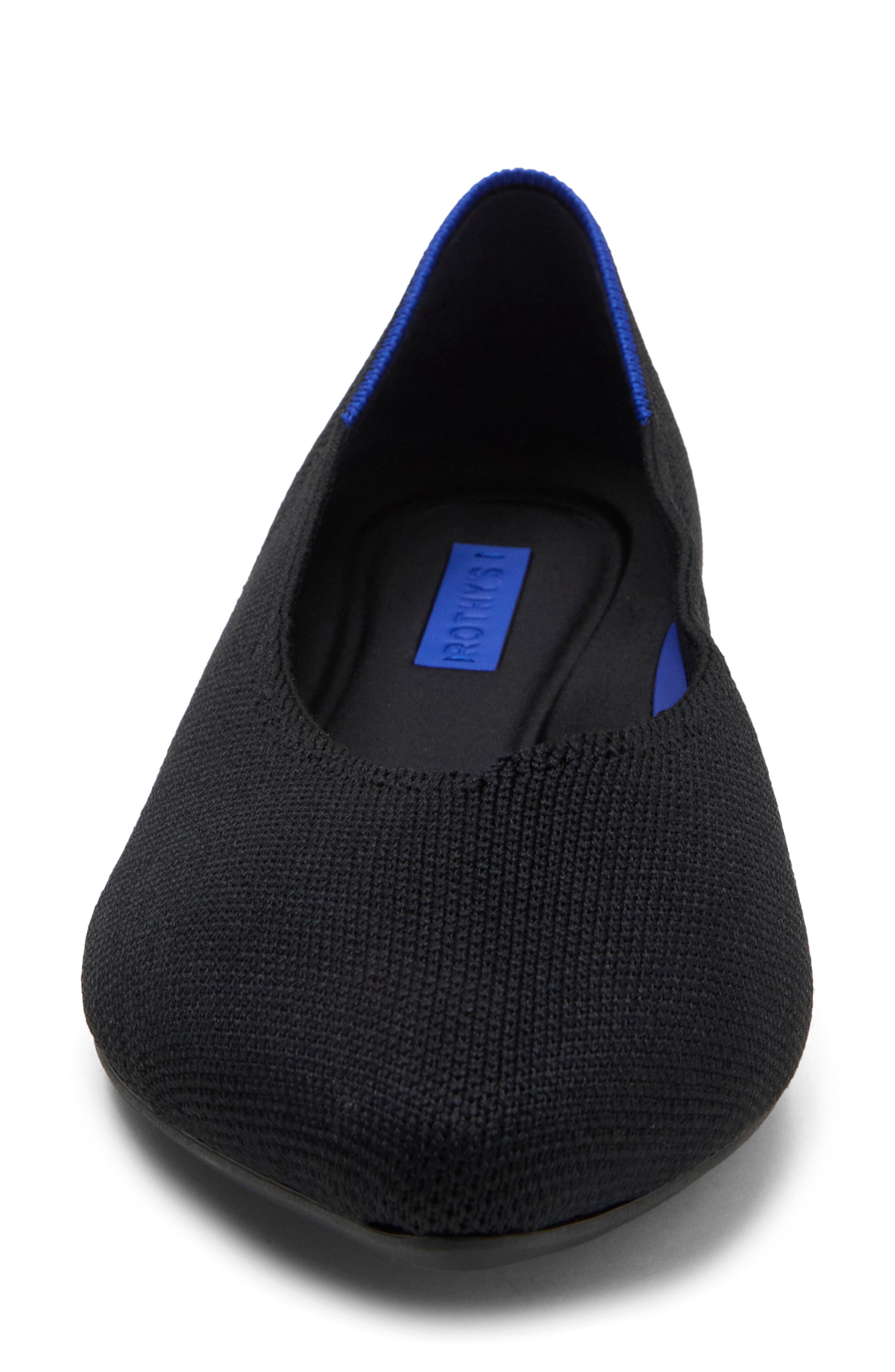 The Point III Pointed Toe Flat, Alternate, color, BLACK