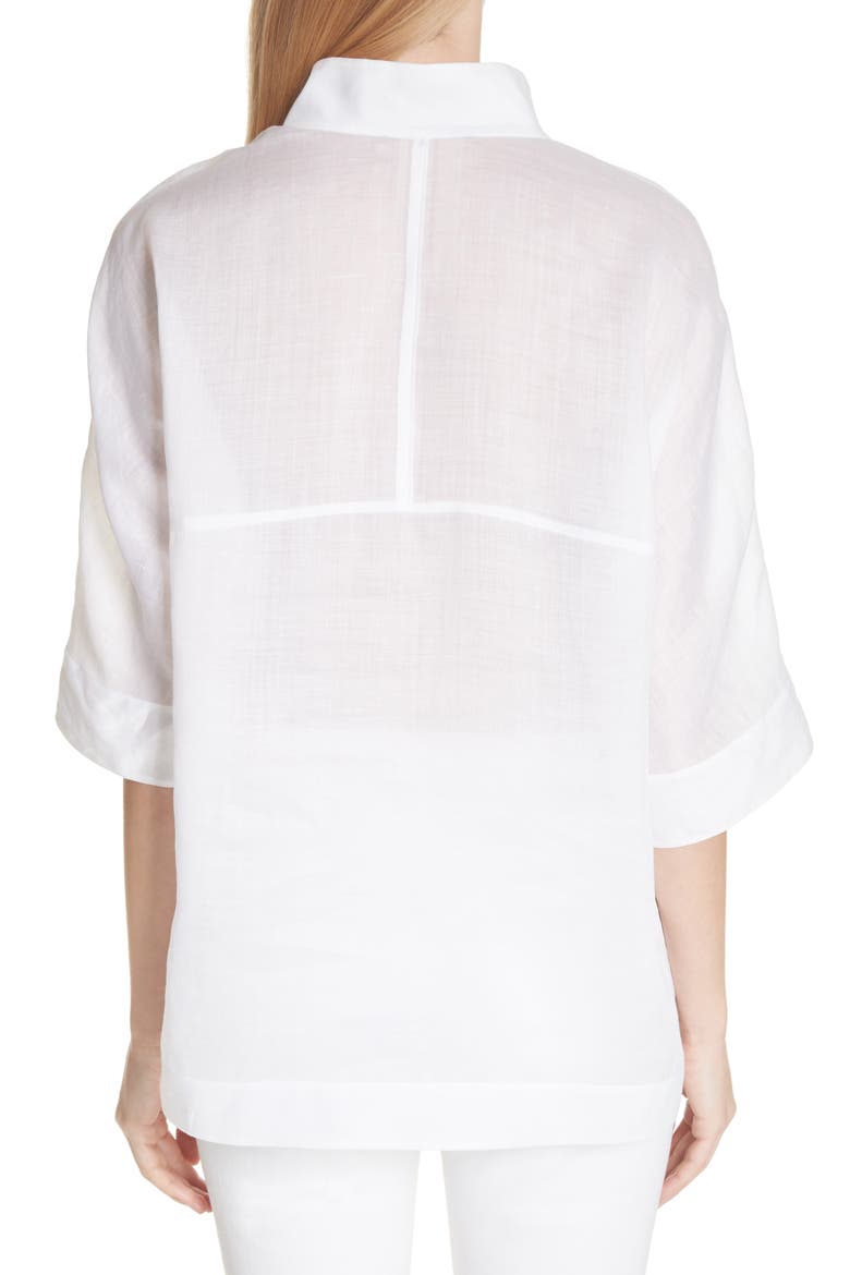 Silvia Blouse, Alternate, color, WHITE