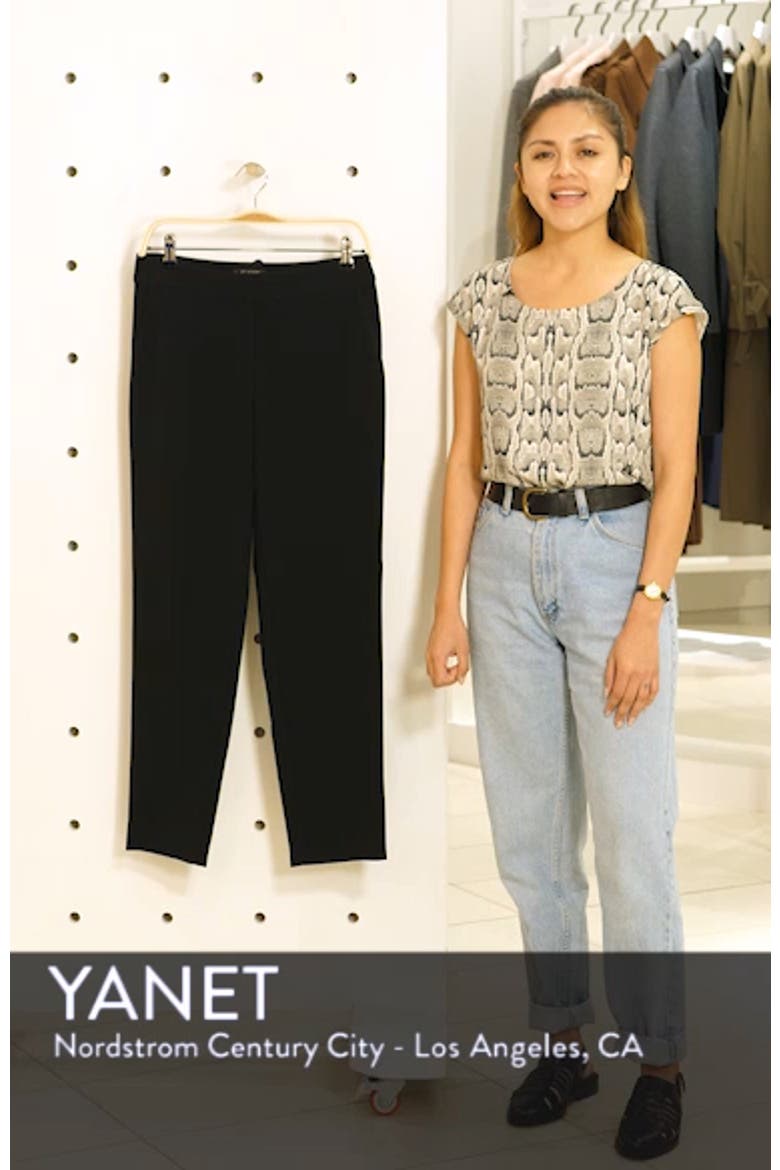 Emma Crop Crepe Marocain Pants video
