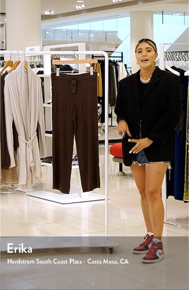 Georgie Rib Wide Leg Crop Pants, sales video thumbnail