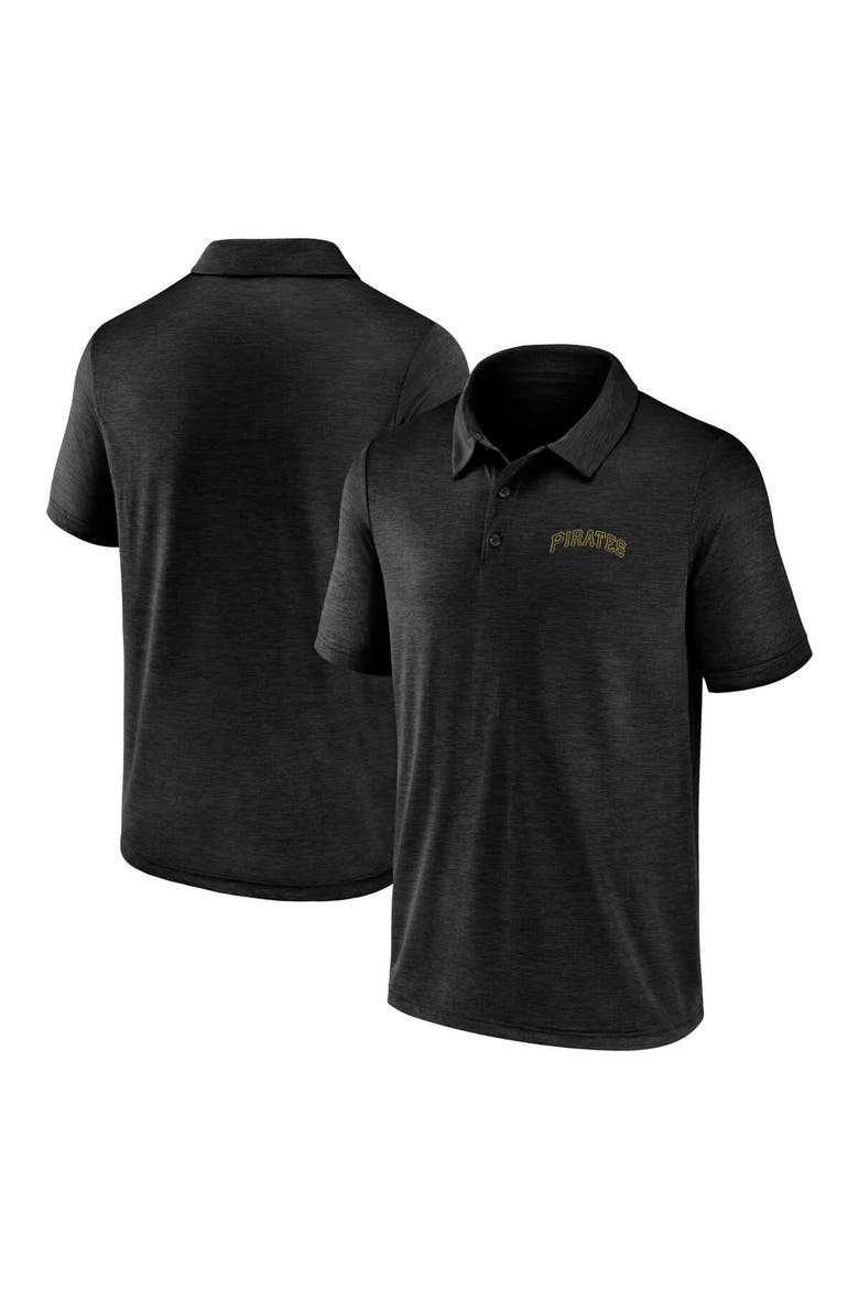 Men's  Black Pittsburgh Pirates Unstoppable Polo, Main, color, Black