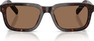 Prada PR D16SF 57mm Rectangle Sunglasses