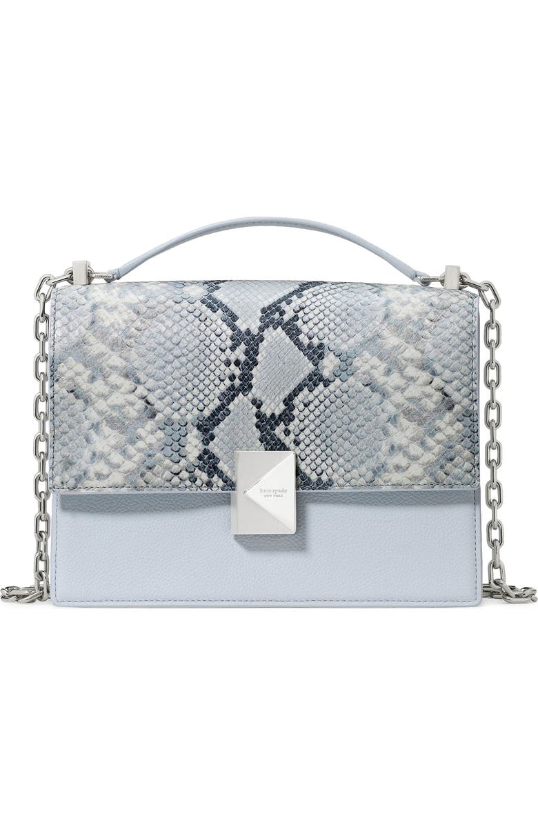 Kate Spade New York deco mixed media convertible leather crossbody bag, Main, color,