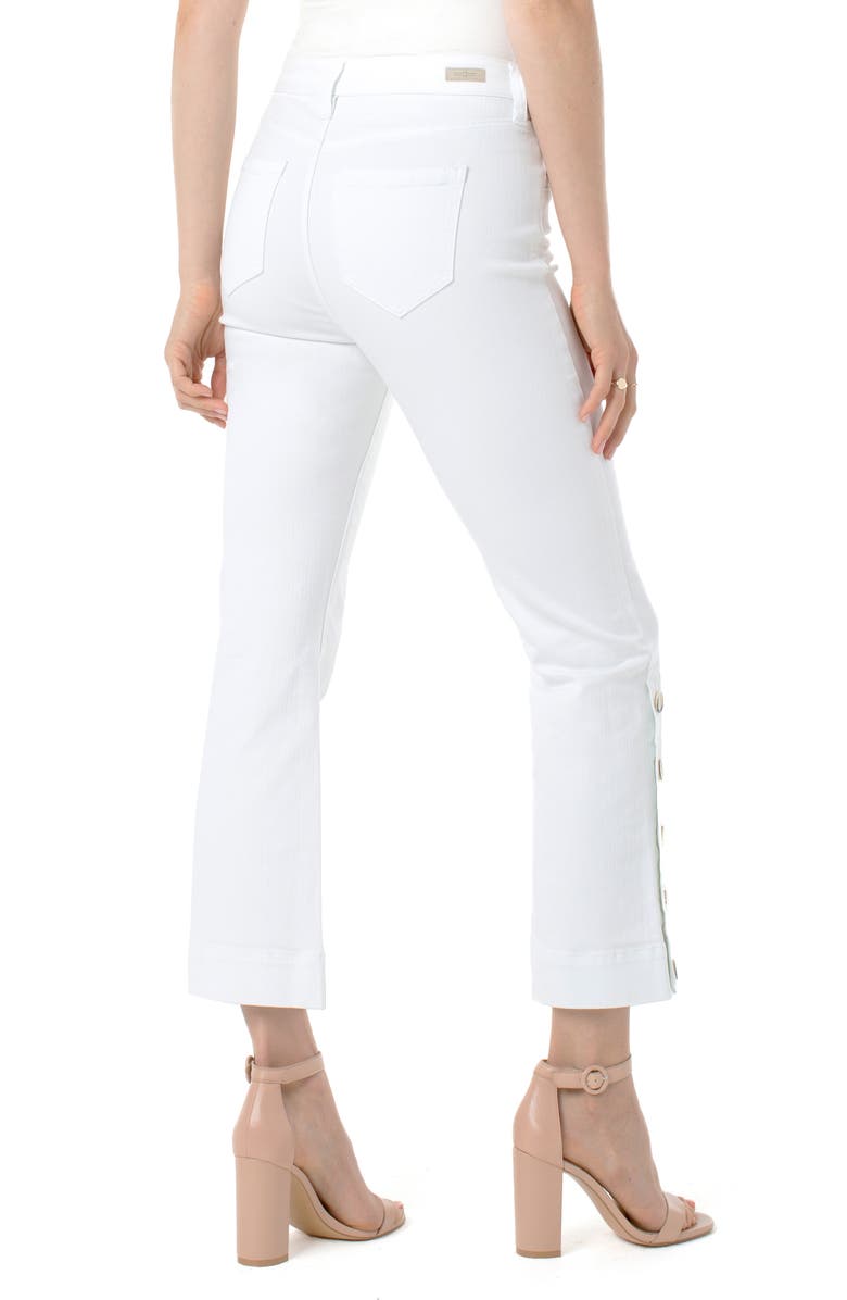 Liverpool High Waist Button Hem Kick Flare Jeans, Alternate, color,