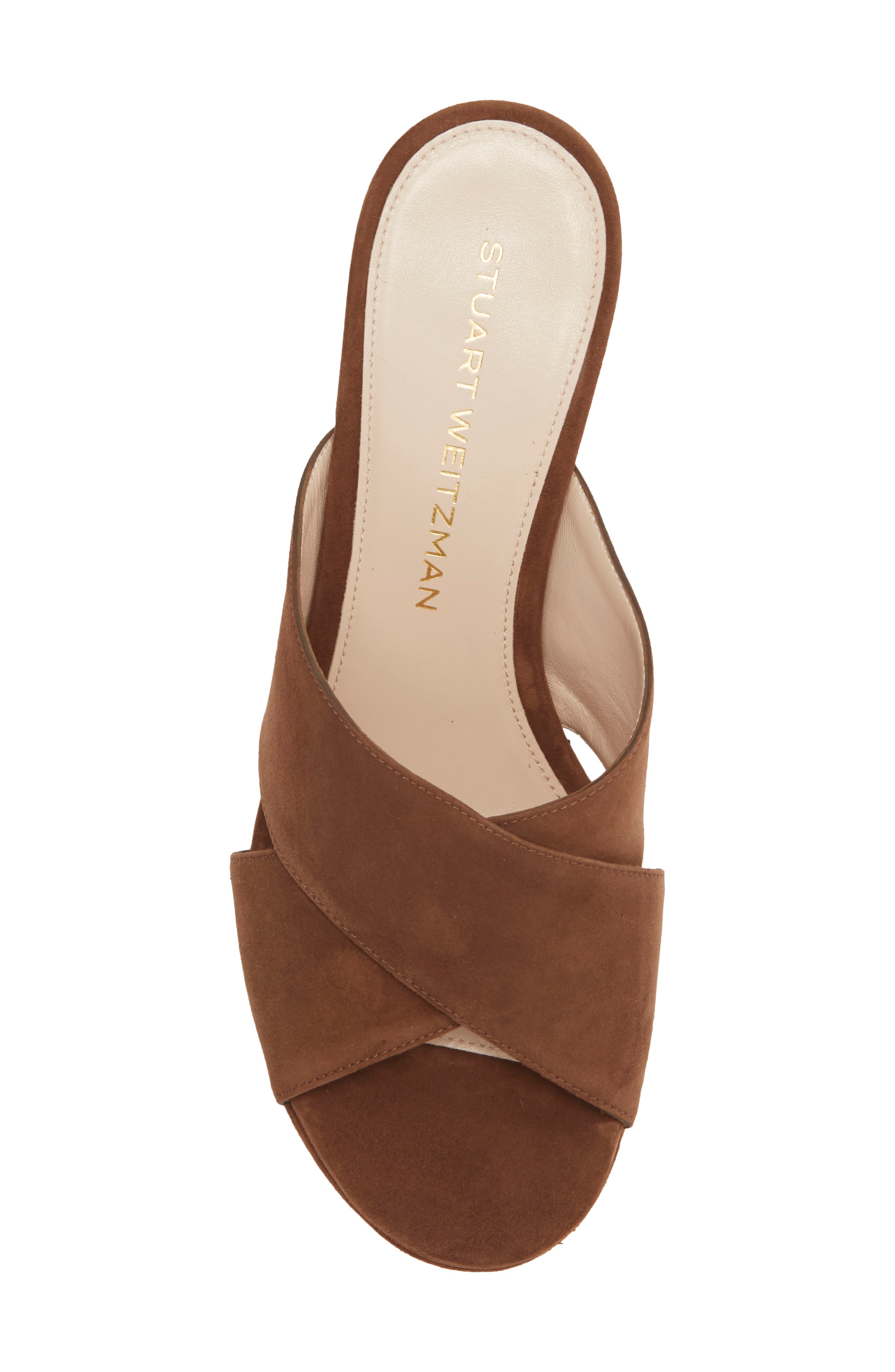Stuart Weitzman <p>Dayna Platform Sandal (Women)</p>, Alternate, color, Cigar