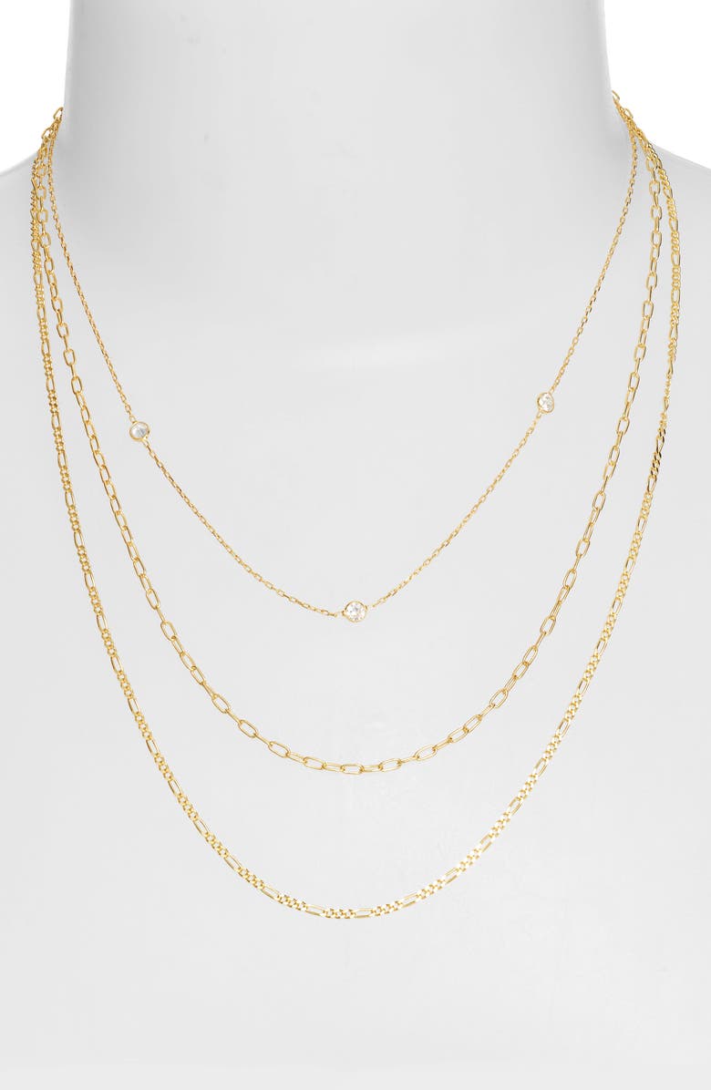 ARGENTO VIVO Sterling Silver Layered Necklace, Alternate, color, 