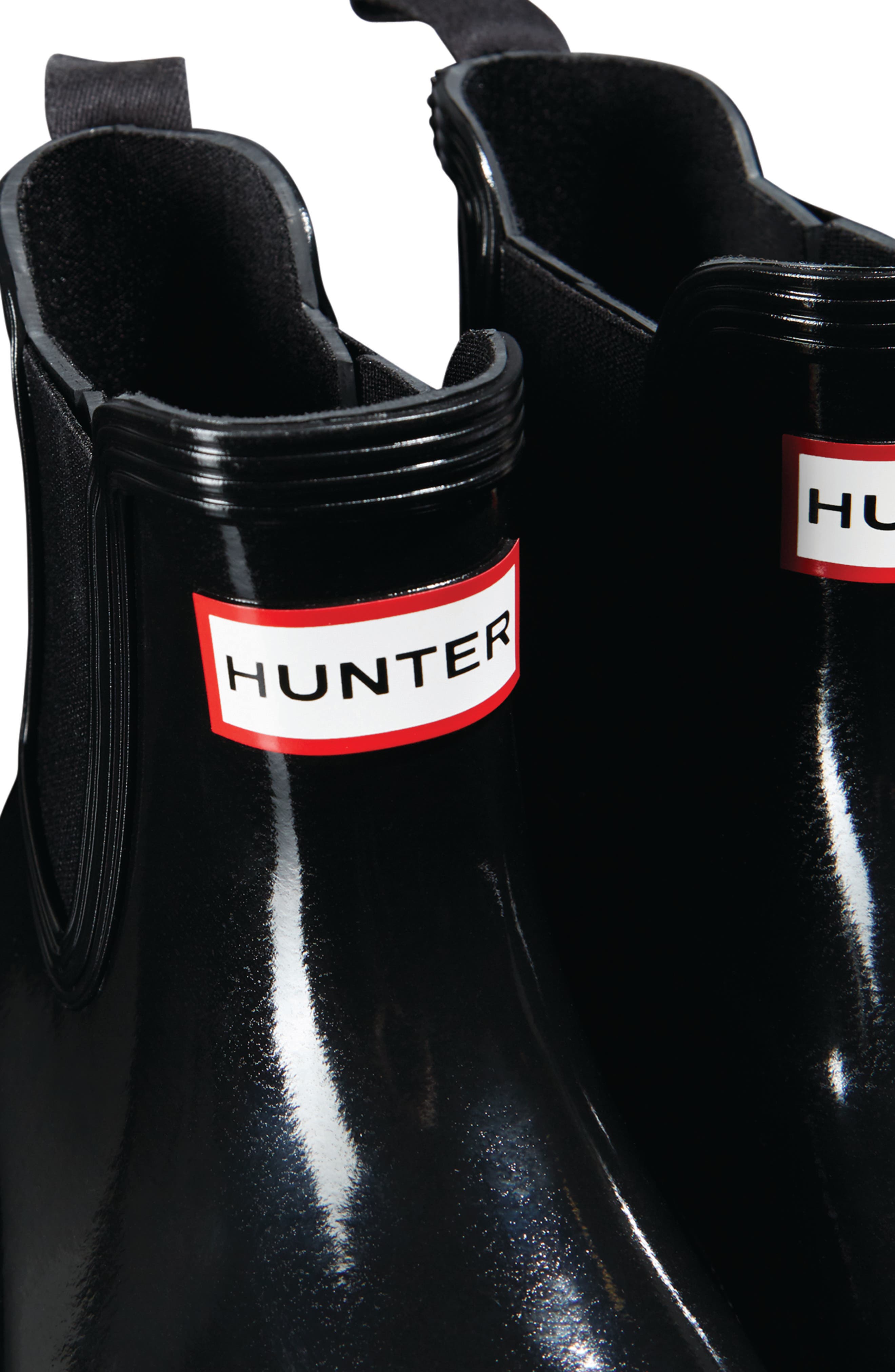 Hunter Original Gloss Waterproof Chelsea Boot, Alternate, color, 