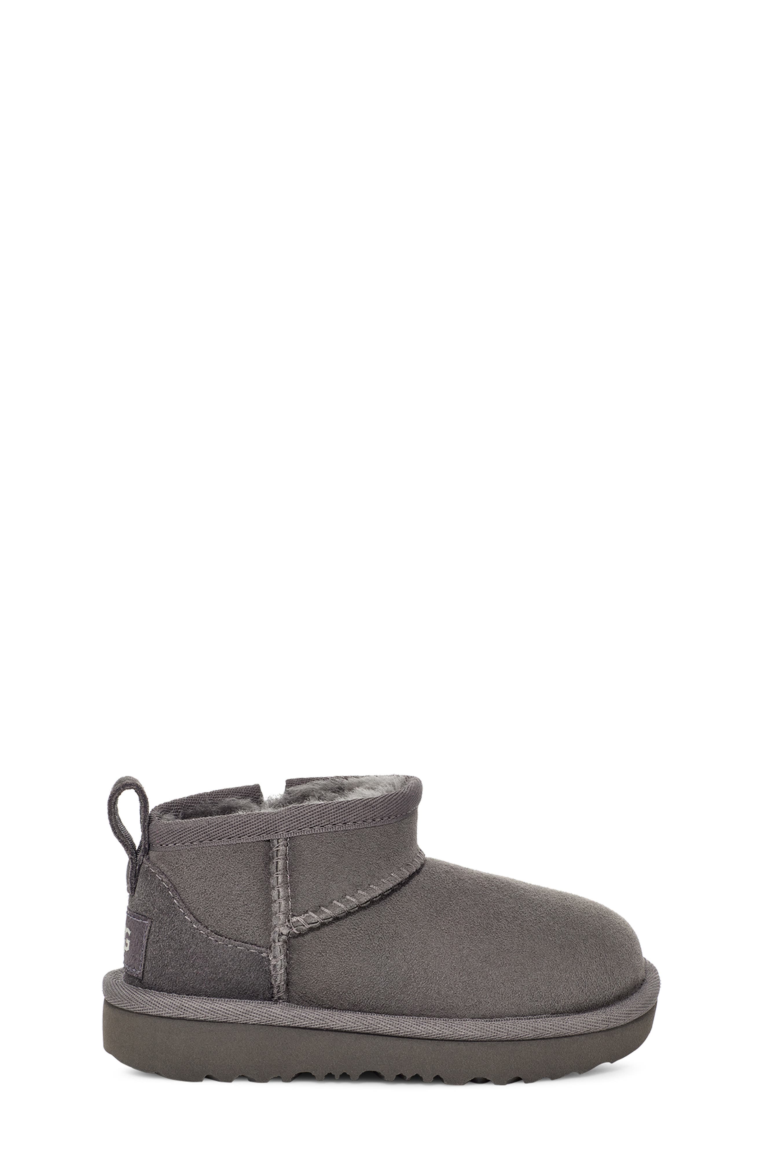 Kids' Classic Ultra Mini Water Resistant Boot, Alternate, color, GREY