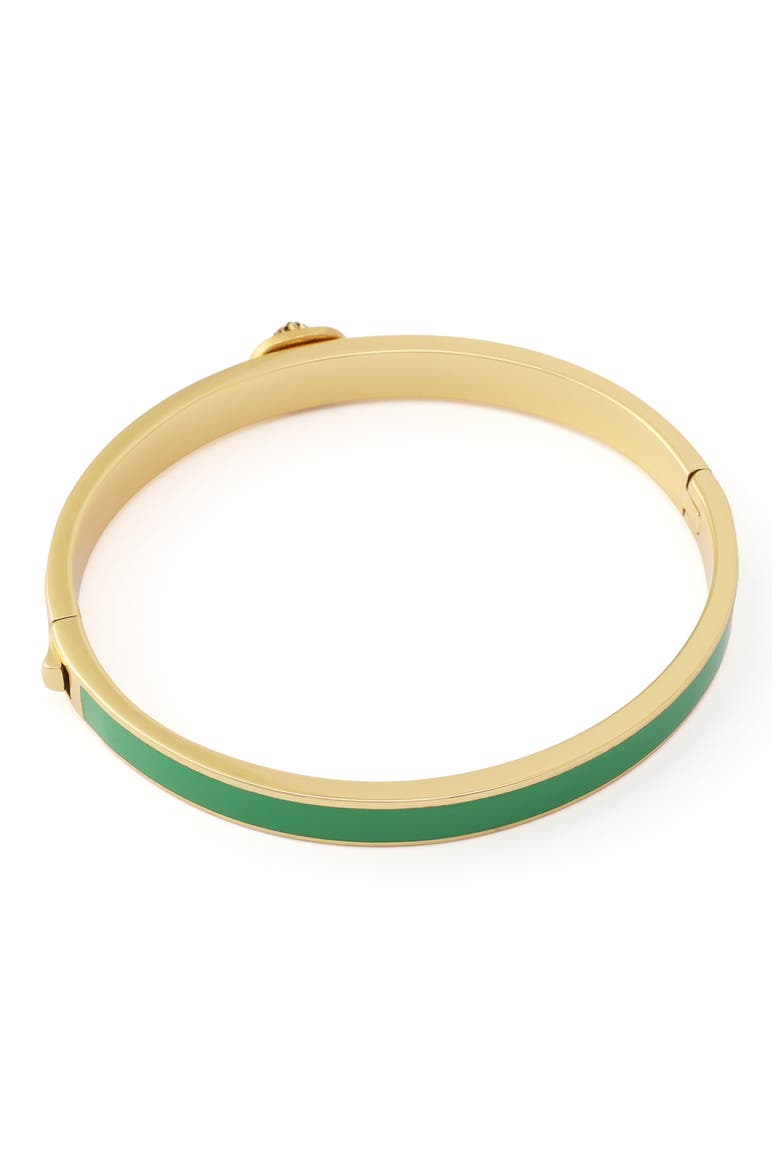 Chelsea Enamel Hinged Bangle, Alternate, color, GREEN