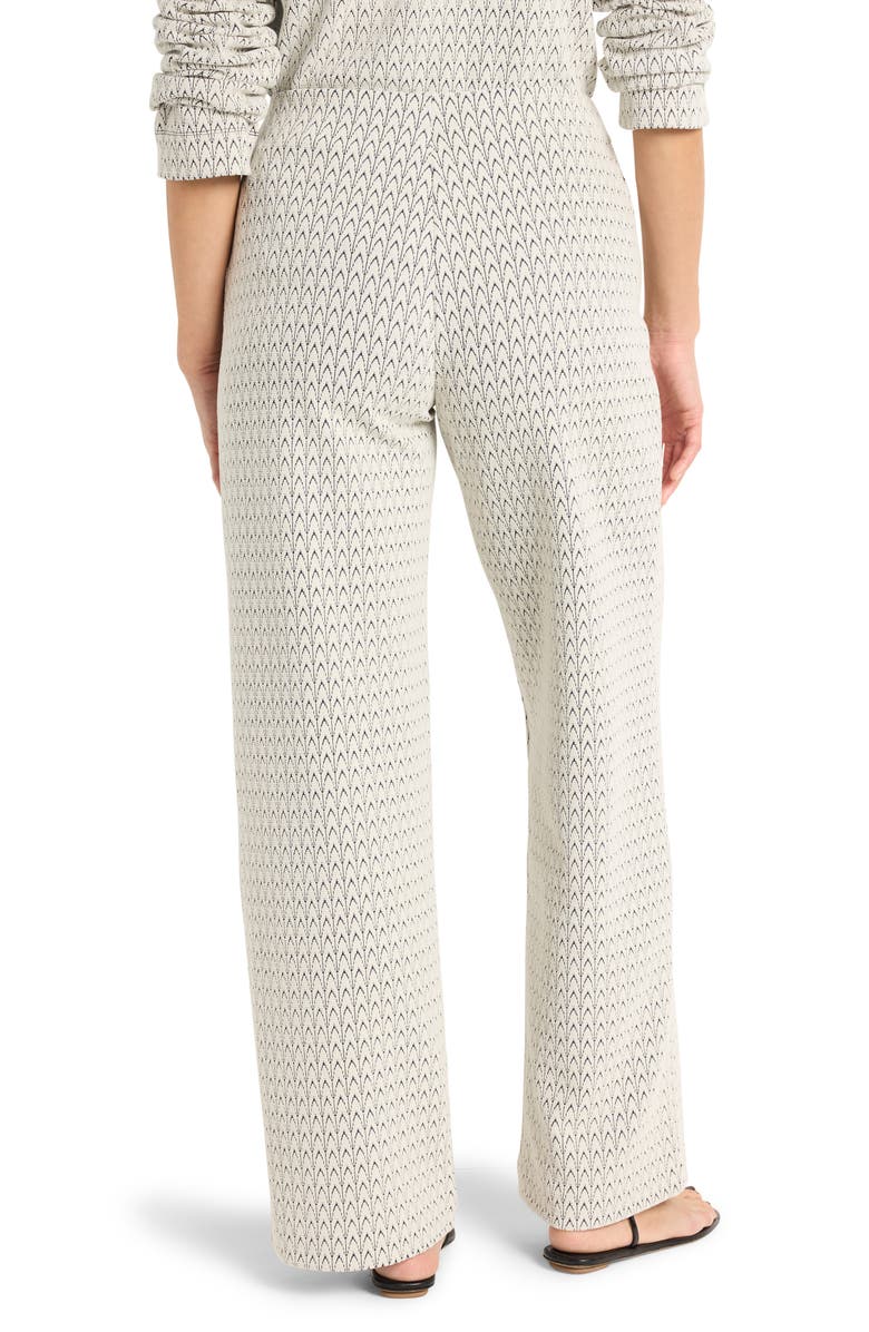 NIC+ZOE Lenox Subtle Swirl Wide Leg Cotton Blend Pants, Alternate, color,