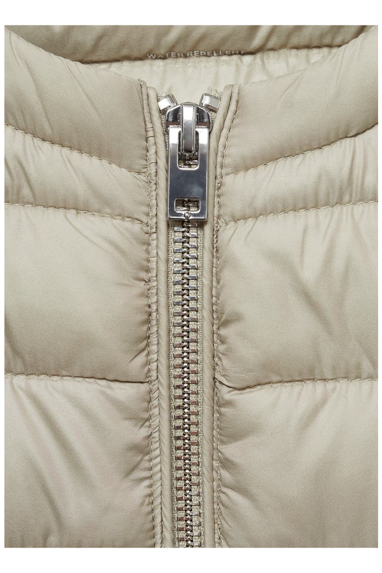 Quilted Front Zip Vest, Alternate, color, LIGHT HEATHER GREY