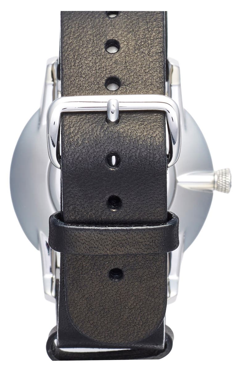 TRIWA Falken Organic Leather Strap Watch, 38mm, Alternate, color,