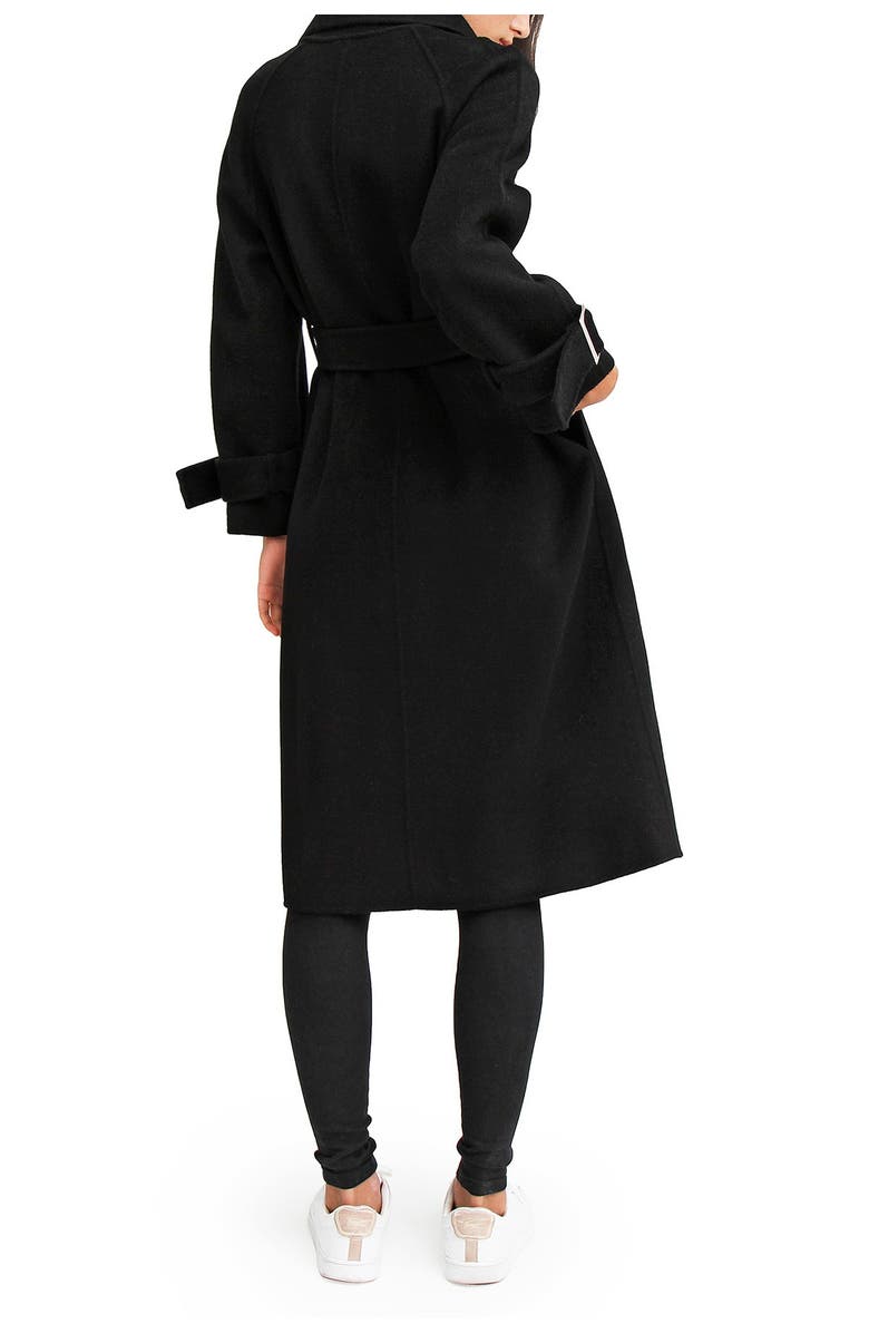 Belle & Bloom Shore To Shore Wool Coat, Alternate, color, Black