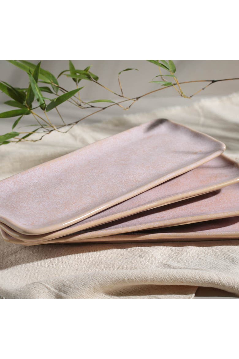 Rectangular Platter Medium Set of 4, Alternate, color, Litchi