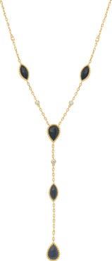 EFFY Onyx & Diamond Station Y-Necklace