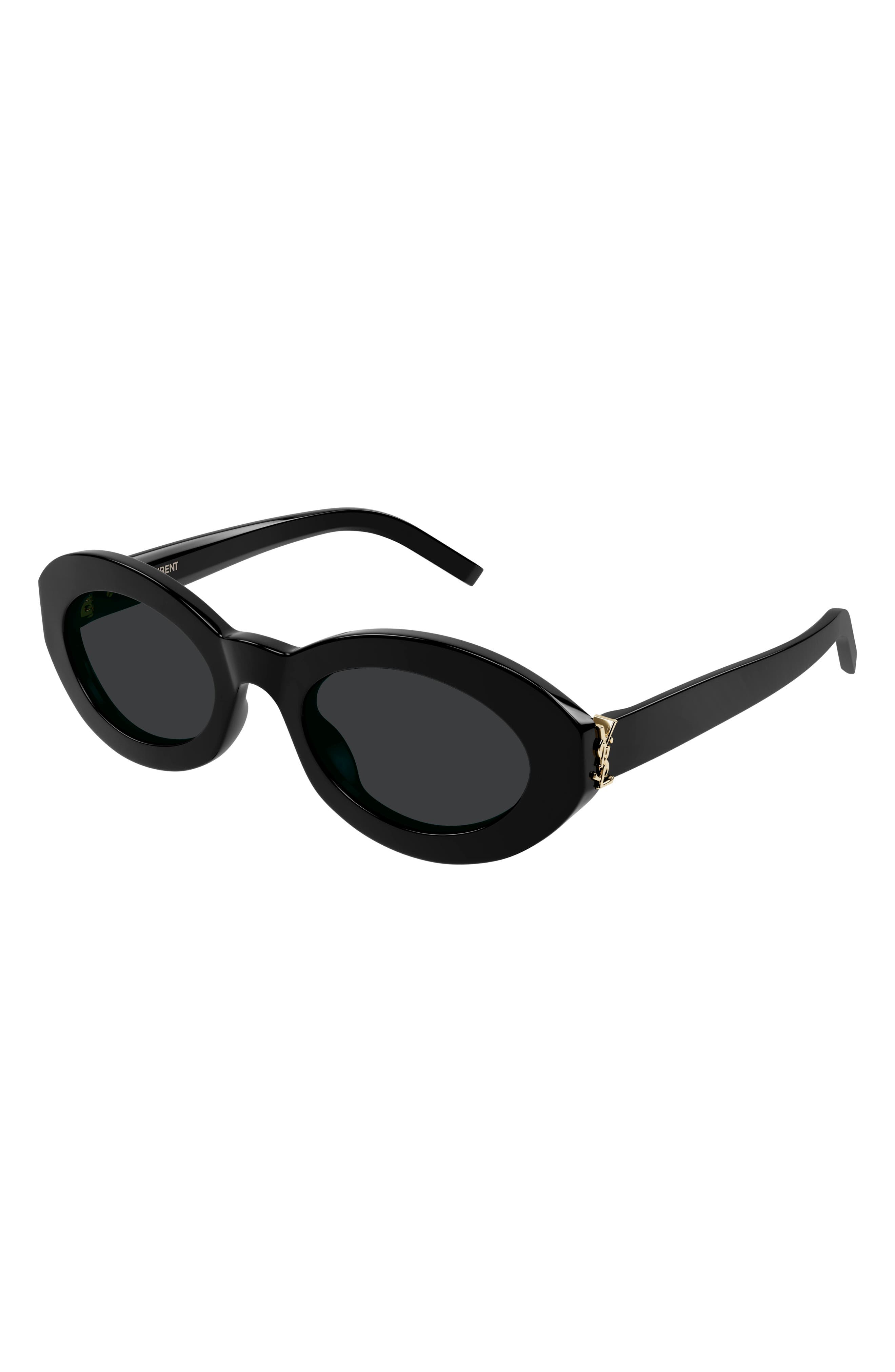 Saint Laurent Round-Frame Bio Injection Sunglasses Black Womens Saint Laurent Recycled Acetate Round Sunglasses - Bergdorf  main image 2