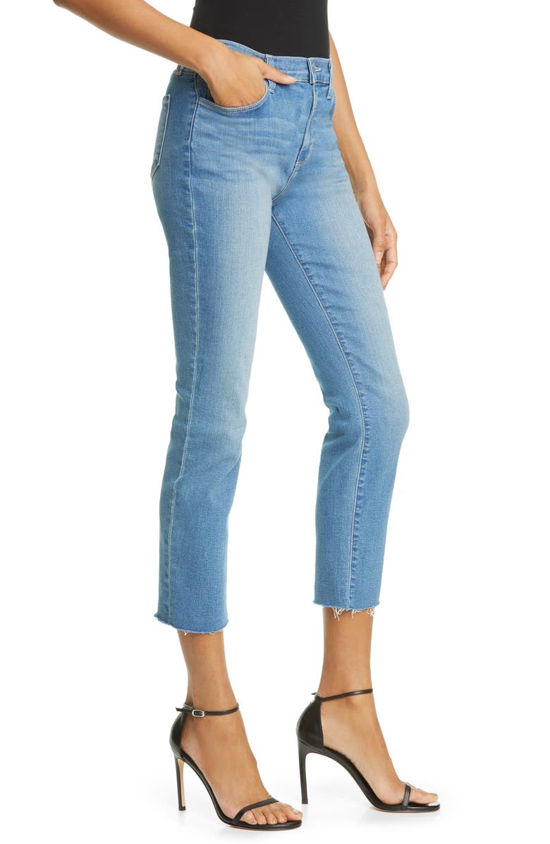 L'AGENCE Sada High Waist Crop Slim Jeans, Alternate, color,