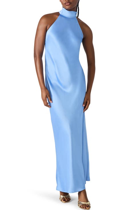 Lara Satin Bias Cut Maxi Dress