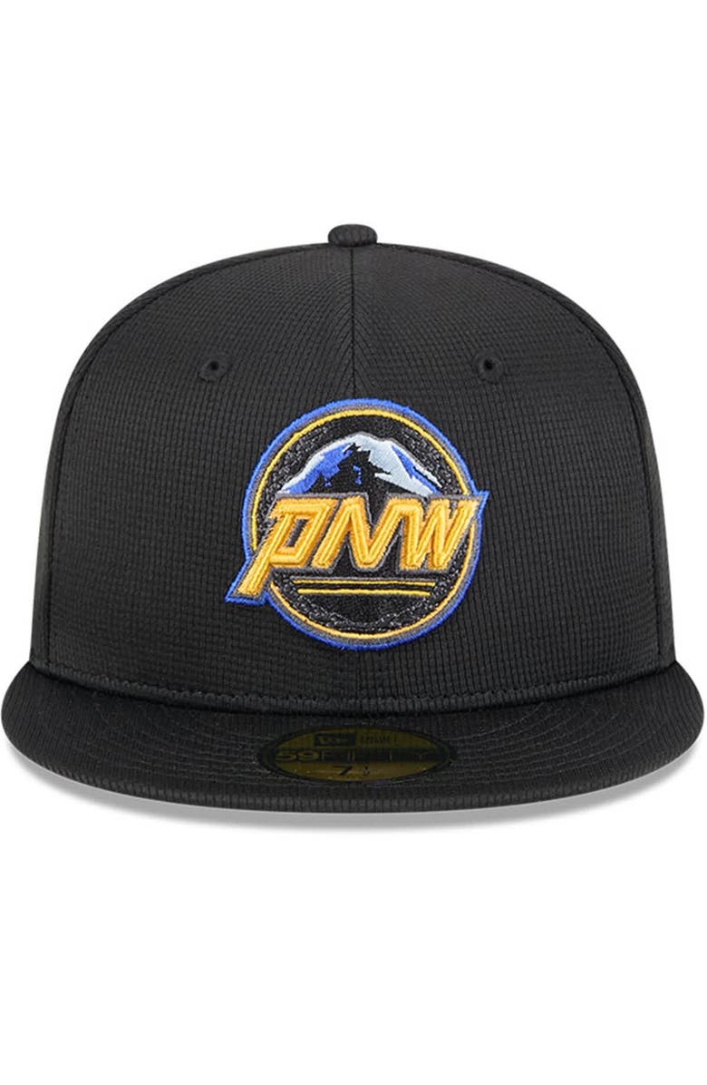 New Era Men's New Era Black Seattle Mariners City Connect Batting Practice 59FIFTY Fitted Hat, Alternate, color, Black