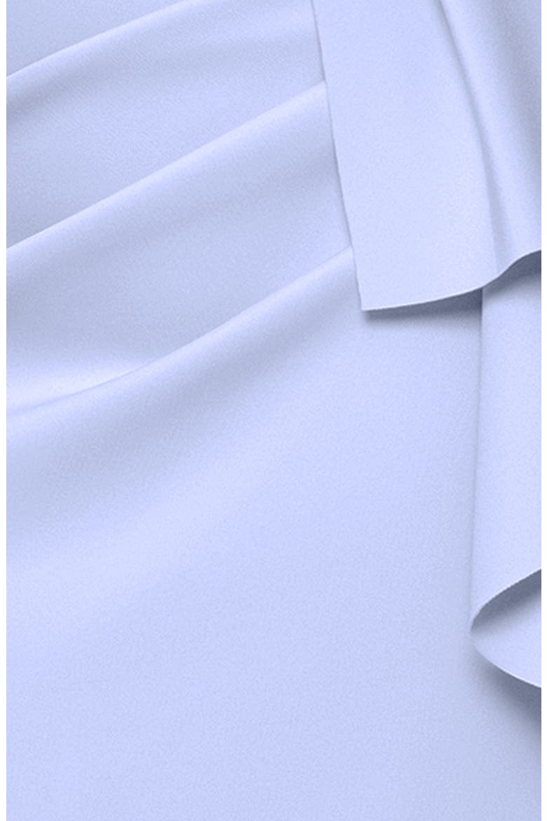 Ruffle Scuba Gown, Alternate, color, SKY BLUE