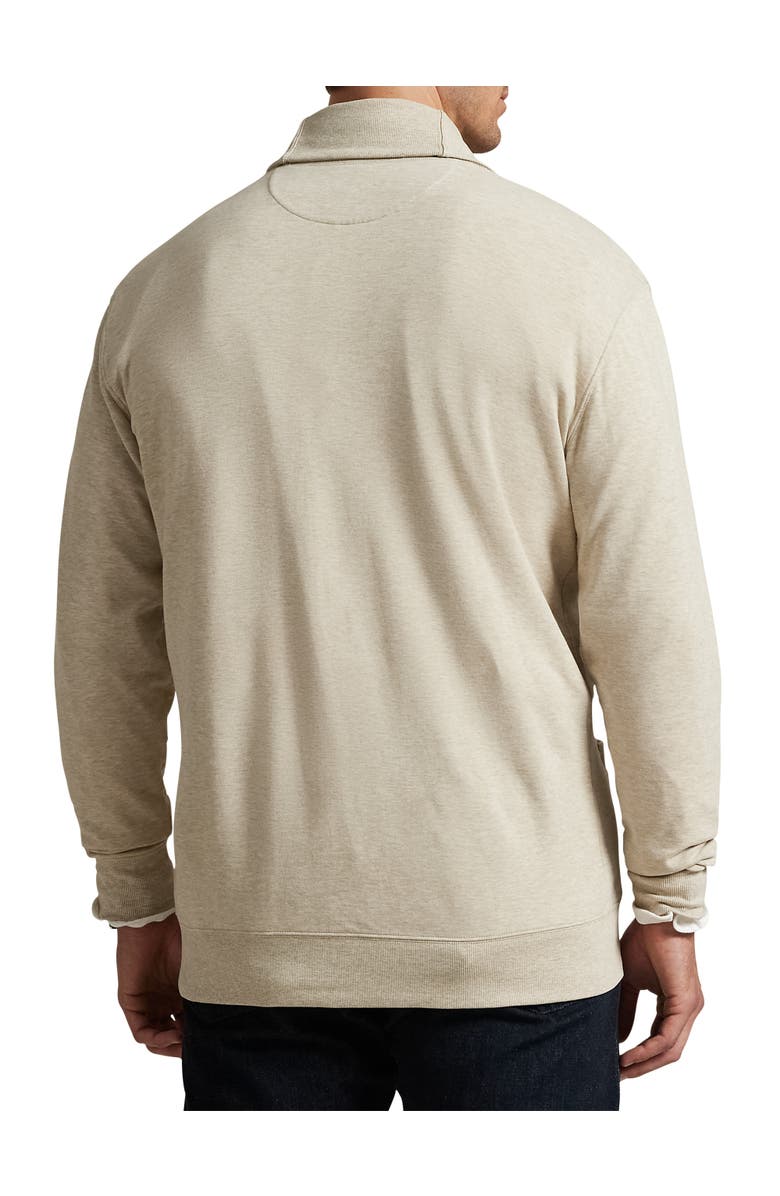 Polo Ralph Lauren Big & Tall Luxury Jersey Cardigan, Alternate, color, Expedited Dune