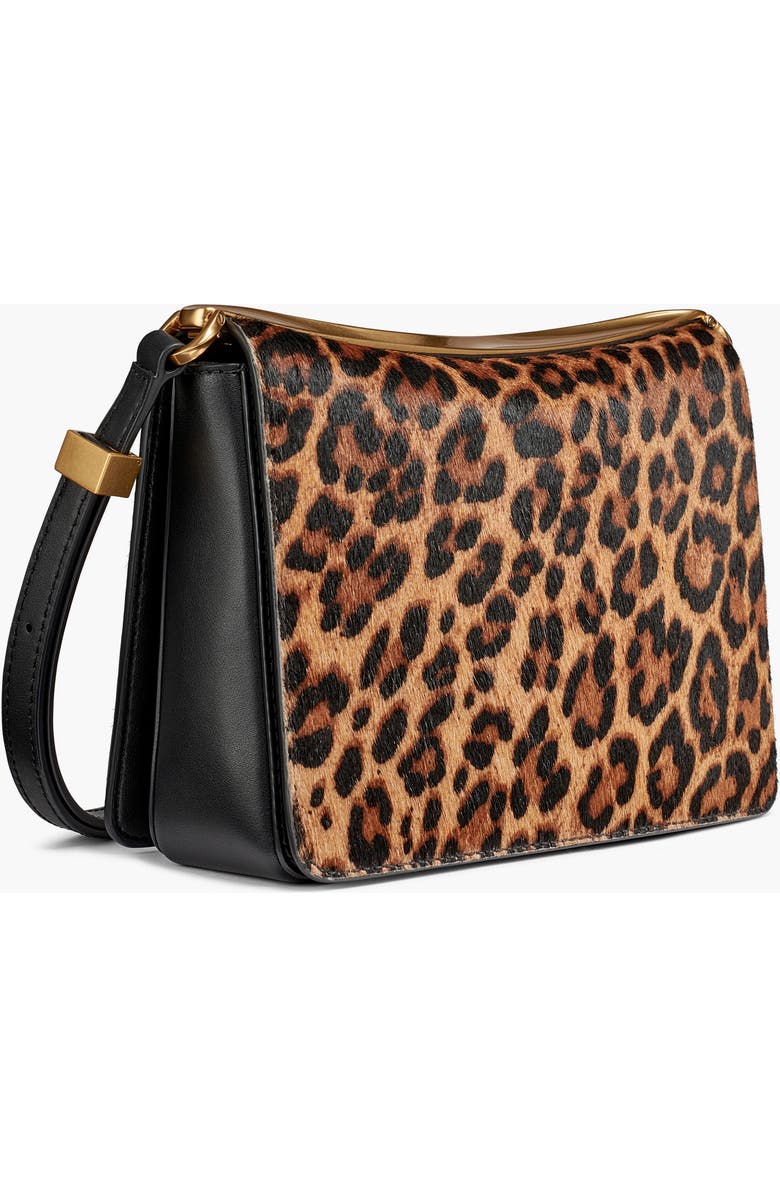 Donna Karan New York Jericho Leopard Shoulder, Alternate, color, Black/Leopard