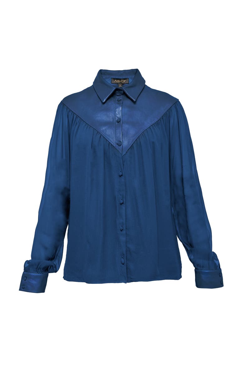 AS by DF Jenna Blouse, Alternate, color, Navy Blue