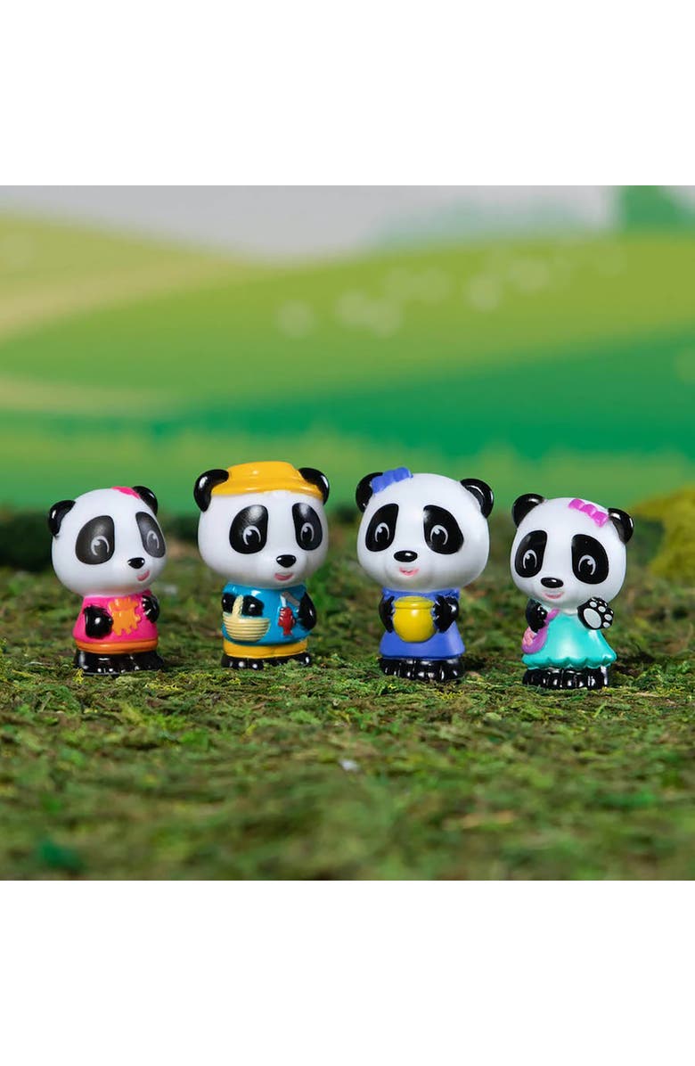 Timber Tots Panda Family 4 Mini Bear Figures Playset, Alternate, color, Multicolored