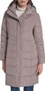 Cole Haan Hooded Taffeta Puffer Coat