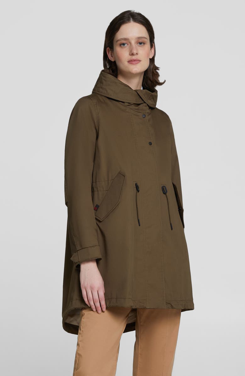 Woolrich Water Resistant Hooded Raincoat, Alternate, color, 