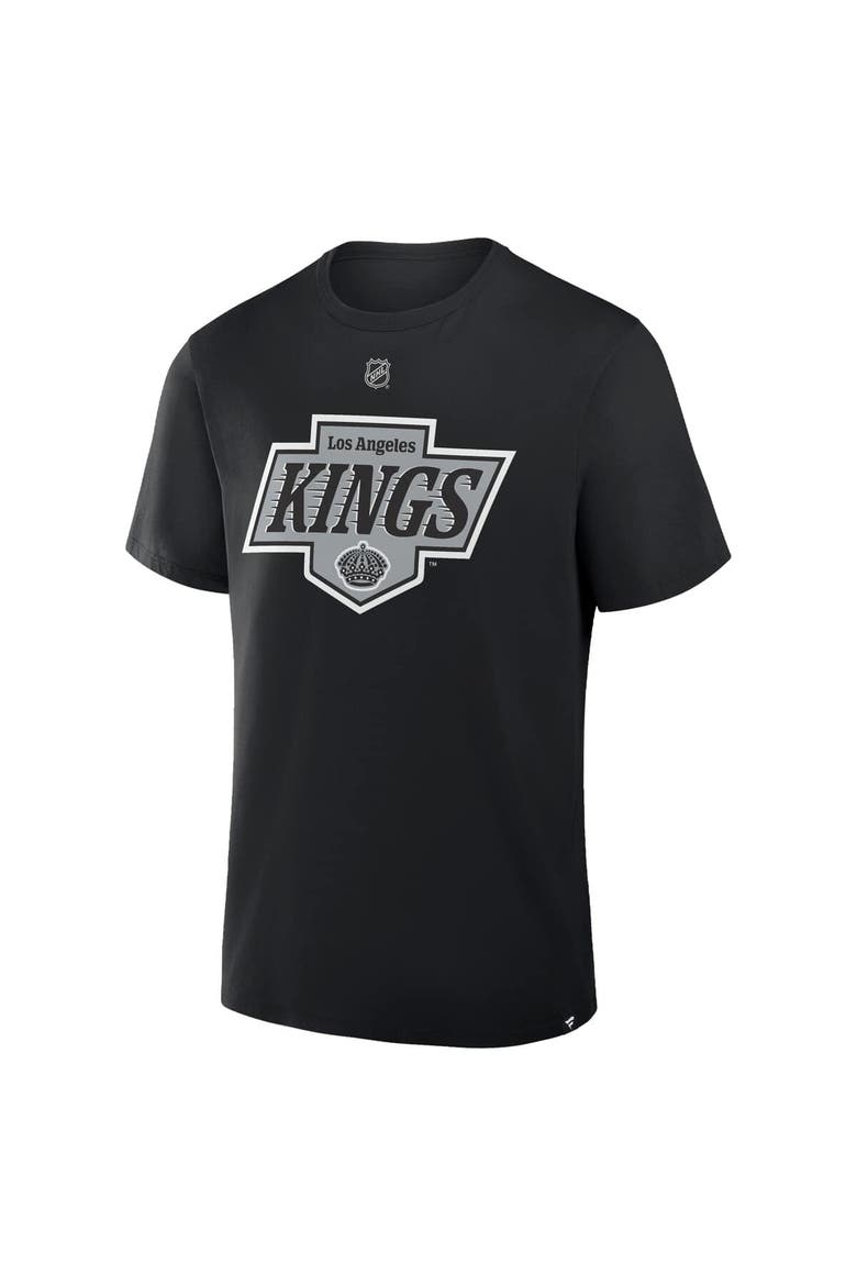 Men's Fanatics Drew Doughty Black Los Angeles Kings Authentic Stack Name & Number T-Shirt, Alternate, color, Black