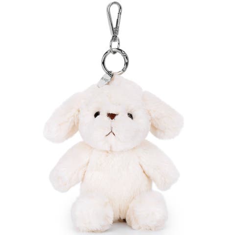 Plush Bag Charm Joyce Cream Dog
