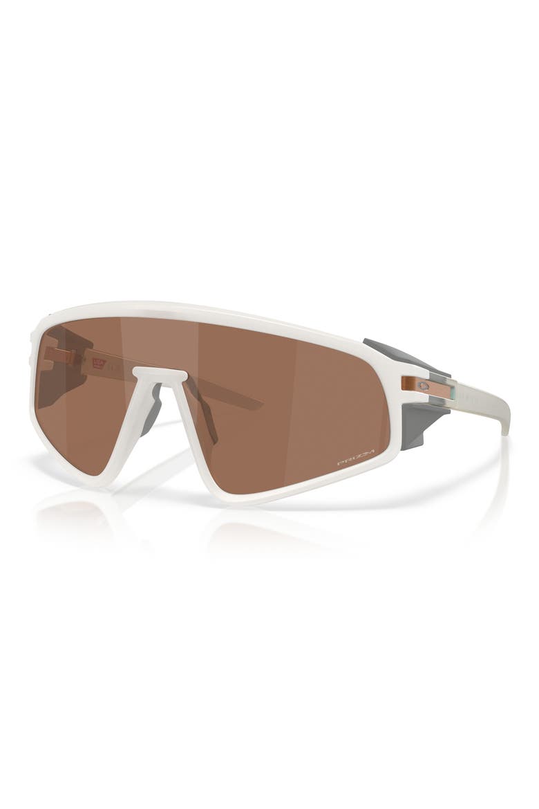 135mm Prizm™ Shield Sunglasses, Alternate, color, MATTE VAPOR / PRIZM TUNGSTEN