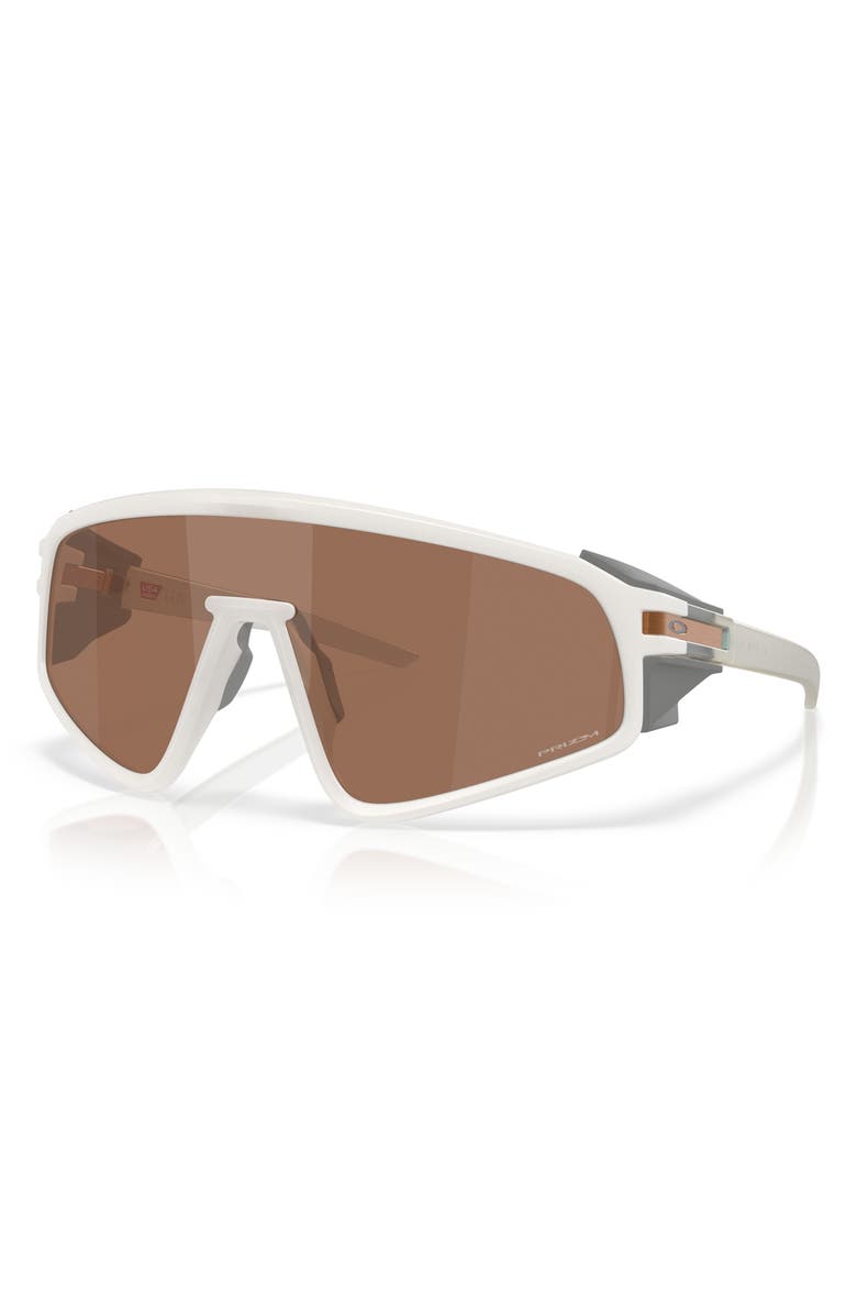 Oakley 135mm Prizm<sup>™</sup> Shield Sunglasses, Alternate, color, Matte Vapor / Prizm Tungsten