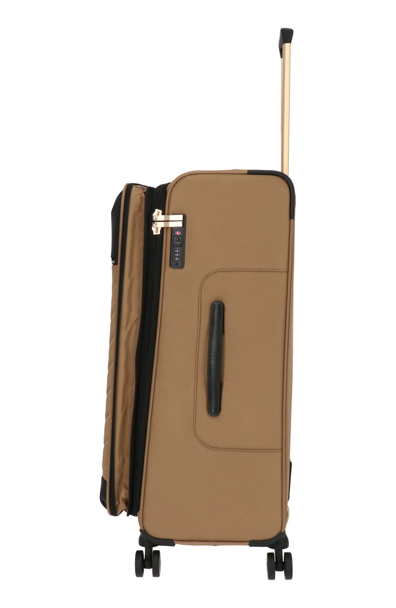 Ted Baker Chevron Quilt 3-Piece Luggage Set, Alternate, color, Brown