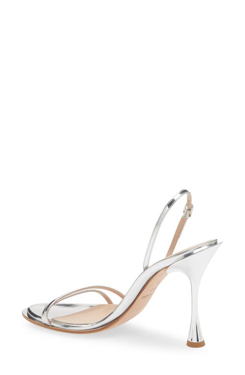 Betzábe Bianca Metallic Slingback Sandal In Animal Print