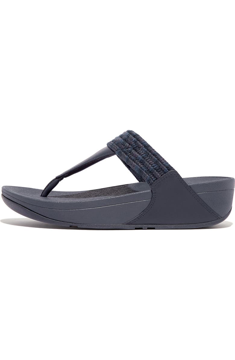 FitFlop Lulu Art Wedge Sandal, Alternate, color, Midnight Navy Mix