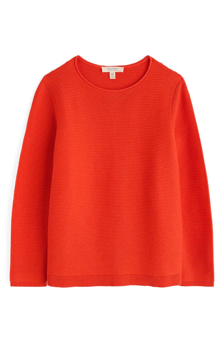 Seasalt Cornwall Makers Rib Organic Cotton Sweater, Alternate, color, Knit Melange Mandarin