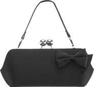 Nina Kenji Bow Satin Clutch