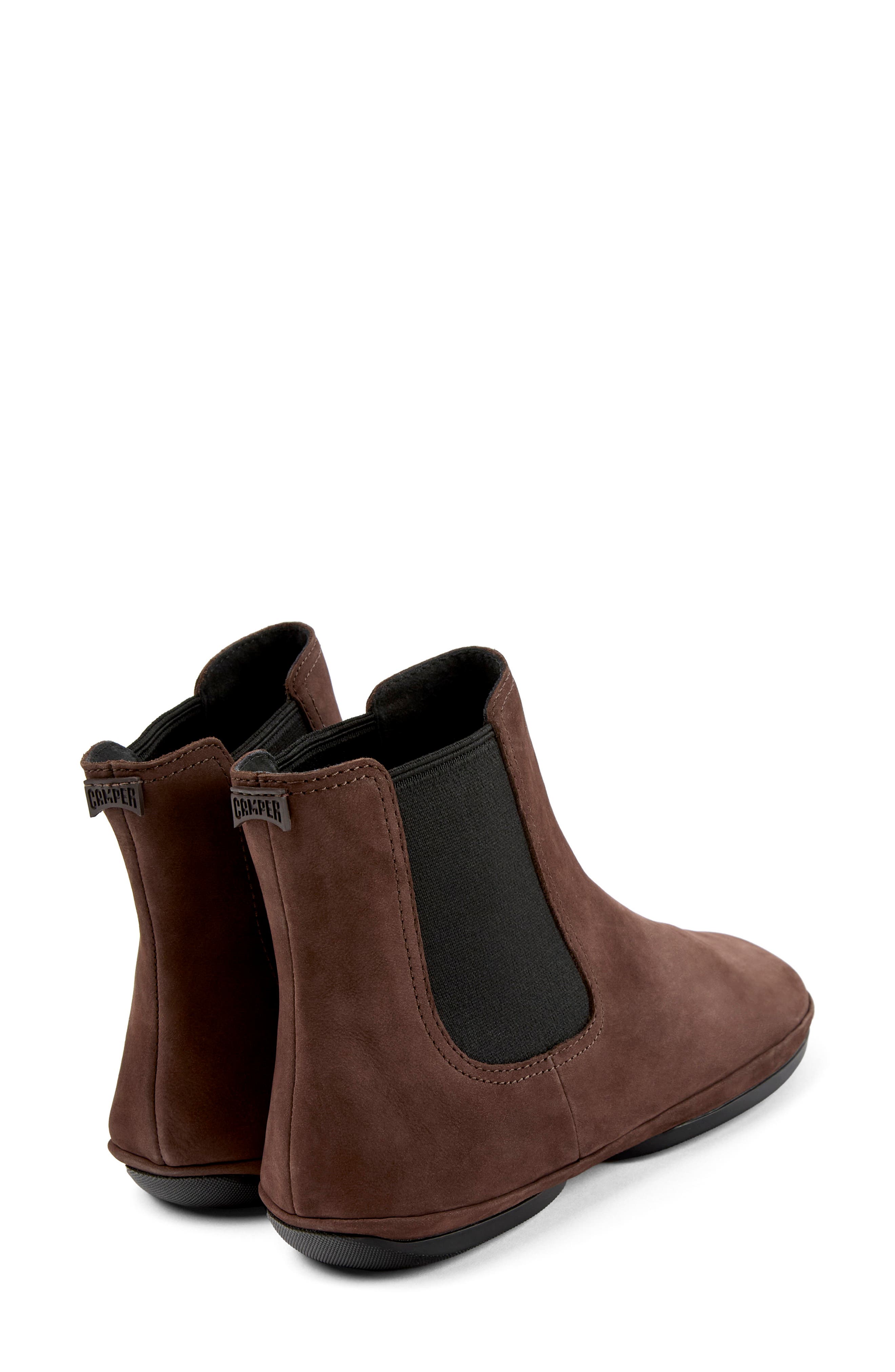 Camper Right Nina Bootie, Alternate, color, Dark Brown