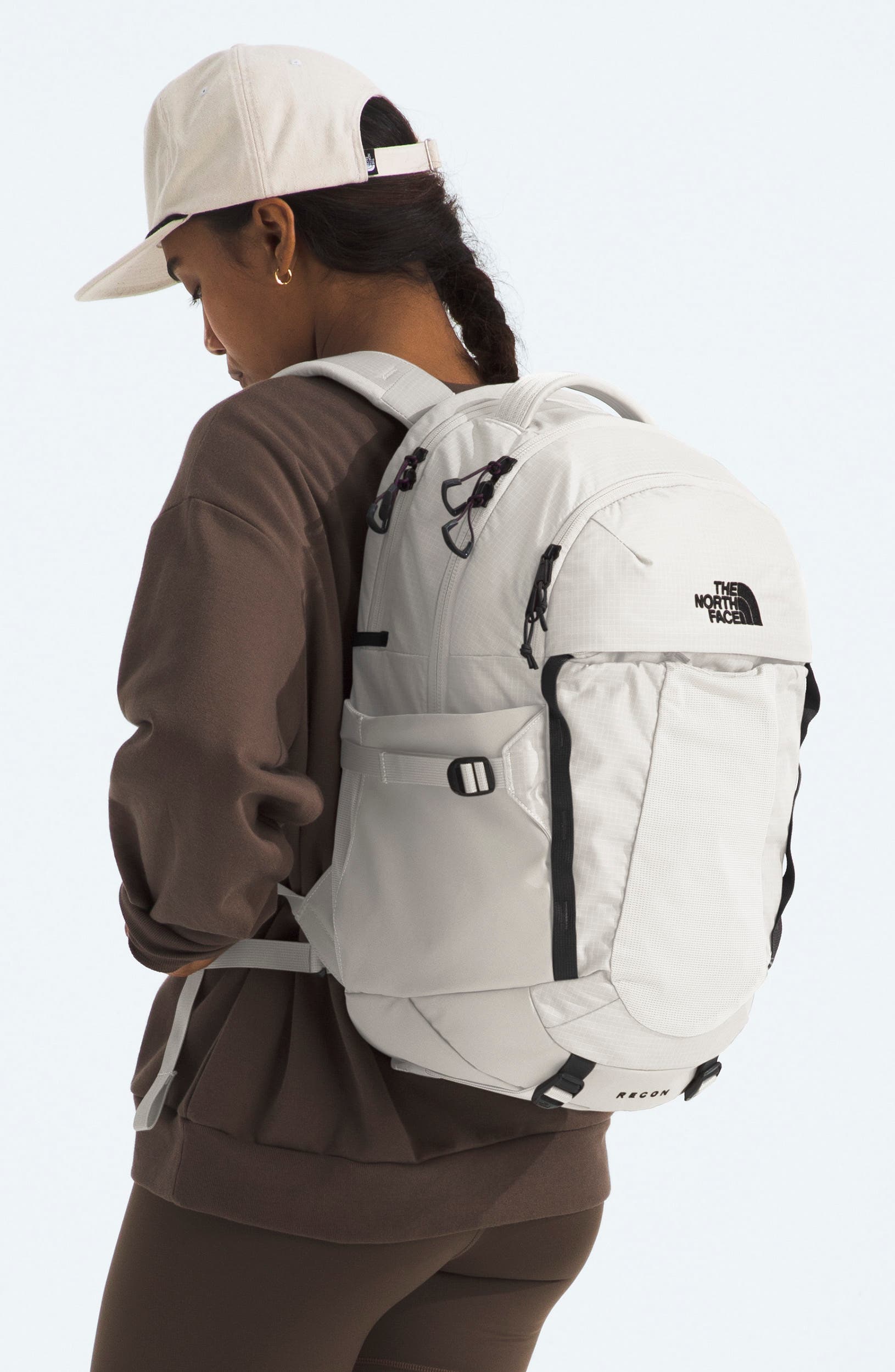 Women's Recon Backpack, Alternate, color, WHITE DUNE/ TNF BLACK