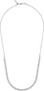 Everlee Adjustable Half Tennis Lab Diamond Necklace in 14K