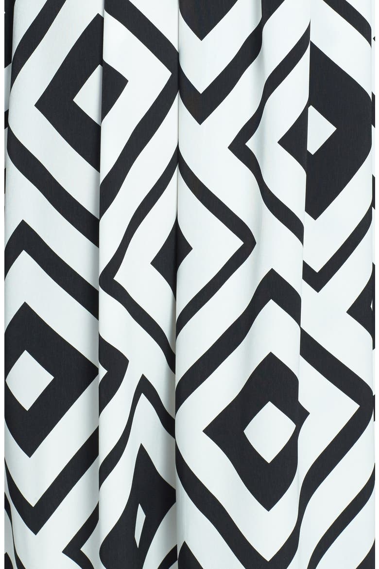Pleat Maxi Skirt, Alternate, color, BLACK/ WHITE