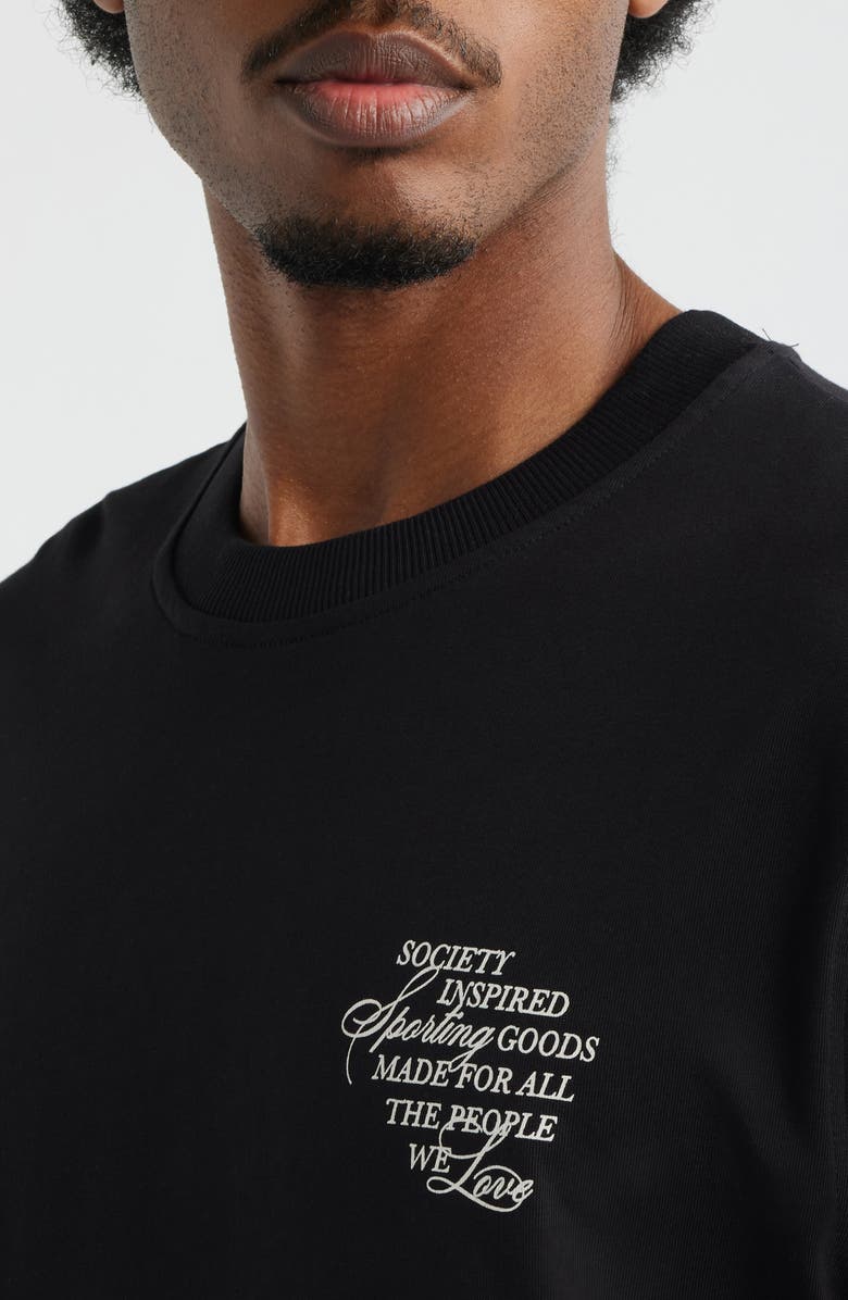 Les Deux Ben Faience Graphic T-Shirt, Alternate, color, Black