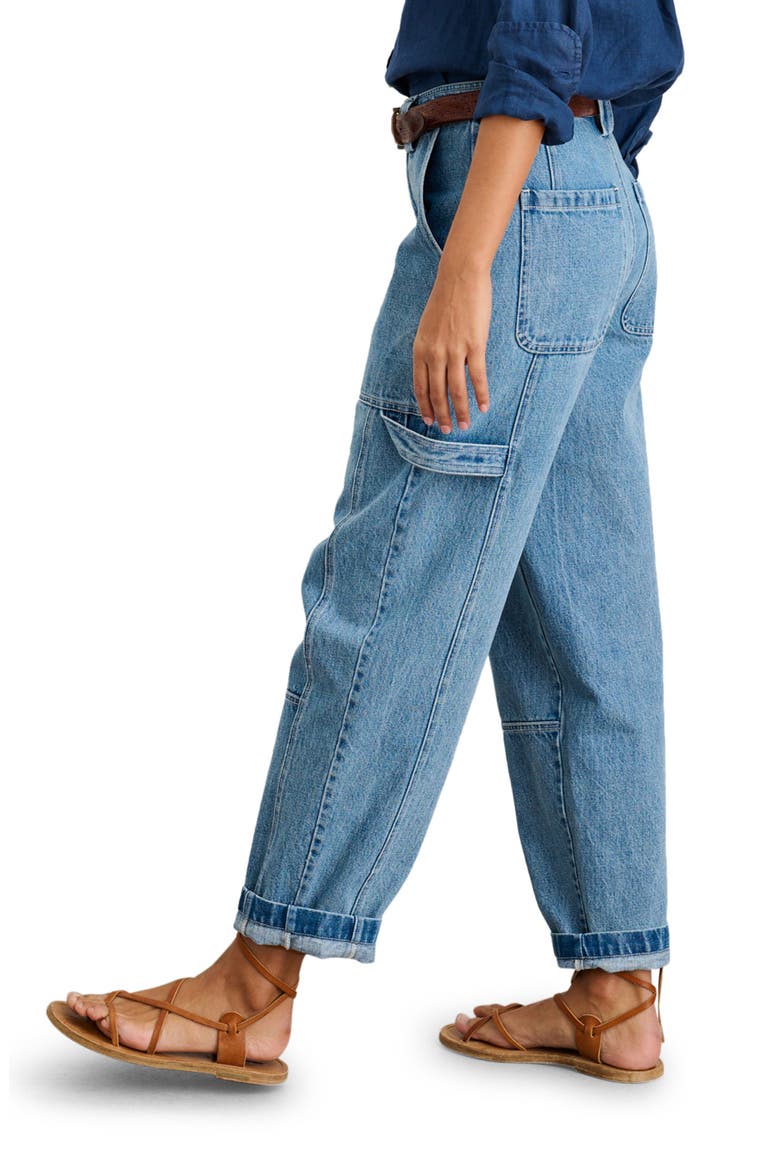Phoebe Straight Leg Cargo Jeans, Alternate, color, VINTAGE WASH