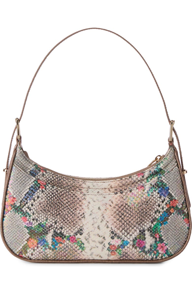 Brahmin Kyrie Croc Embossed Leather Shoulder Bag, Alternate, color,